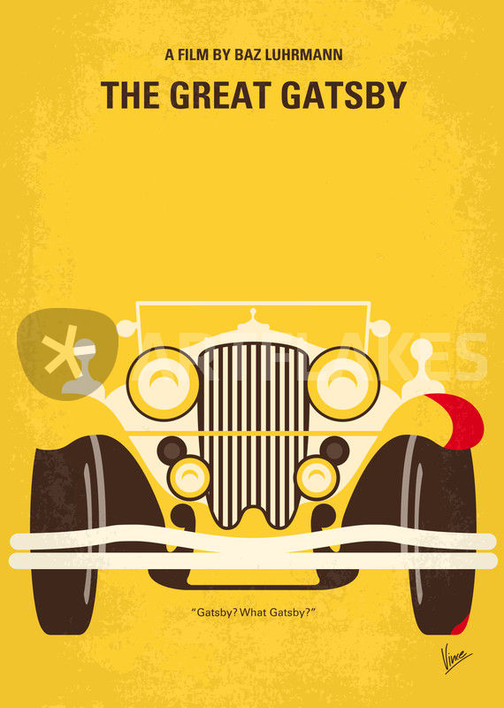 "No206 My The Great Gatsby minimal movie poster" Graphic/Illustration