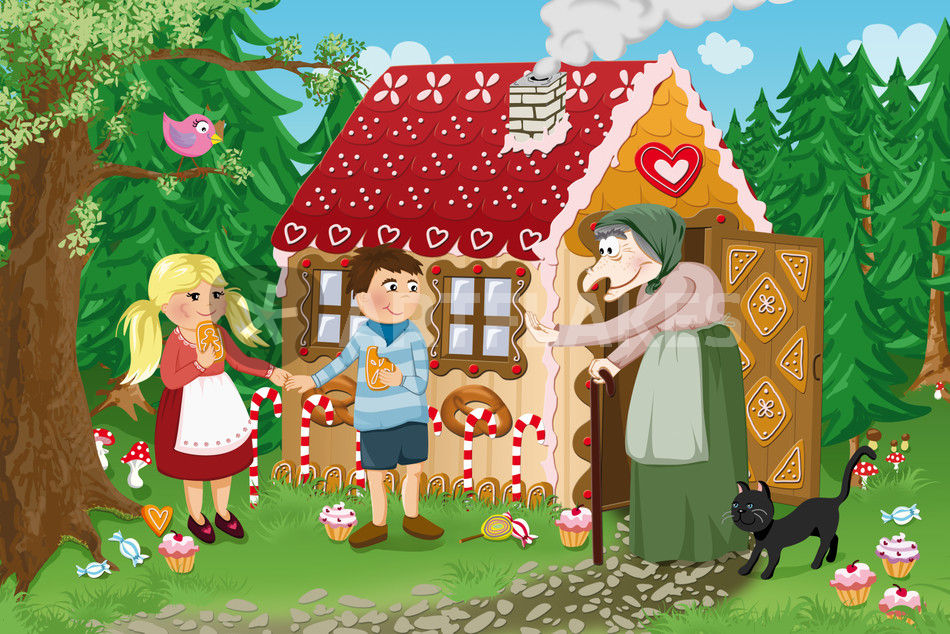 Hänsel Und Gretel Comic Als Poster Und Kunstdruck Von Michaela Heimlich Bestellen Artflakes